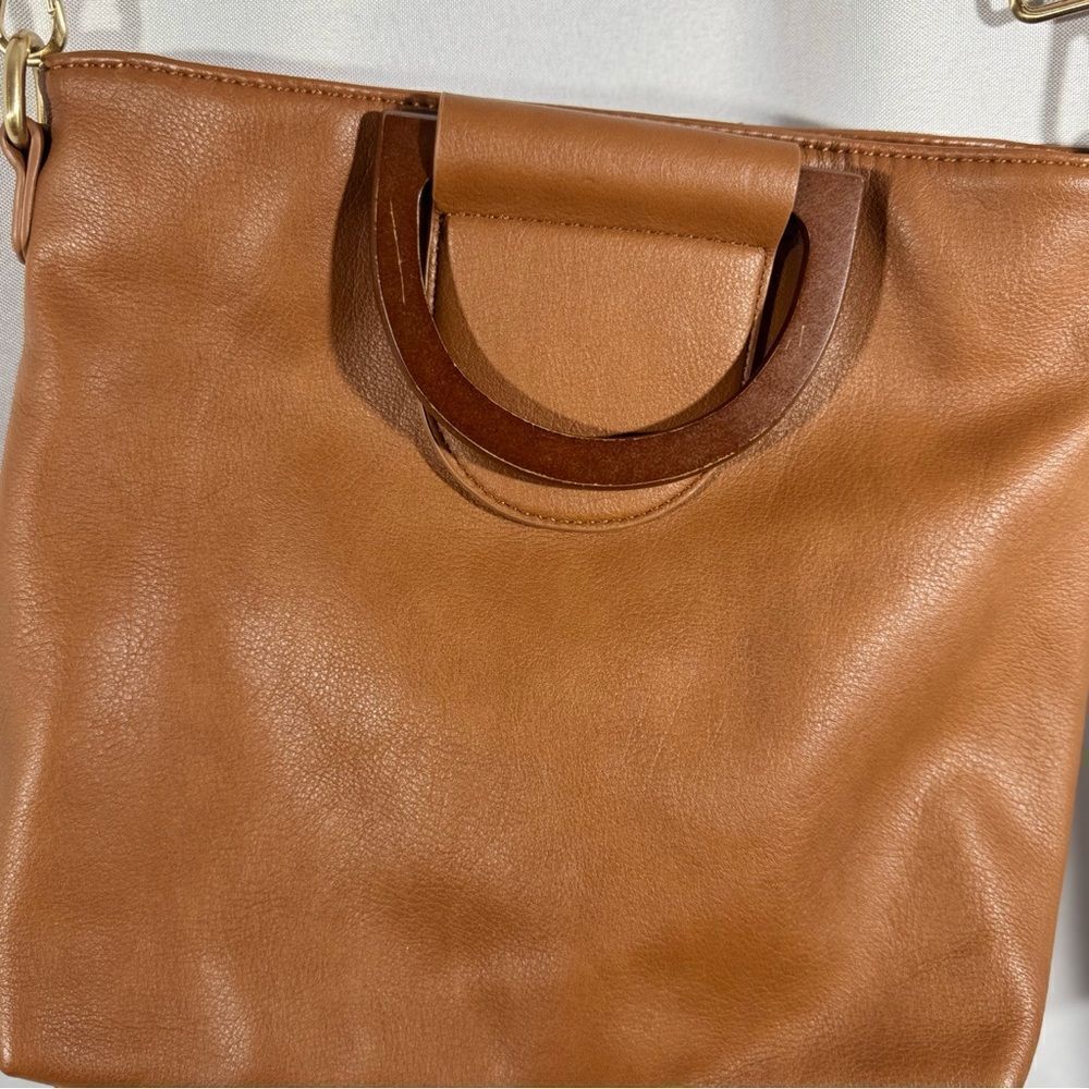 URBAN ORIGINALS OVER SHOULDER HAND BAG TAN NEW - Picture 4 of 5